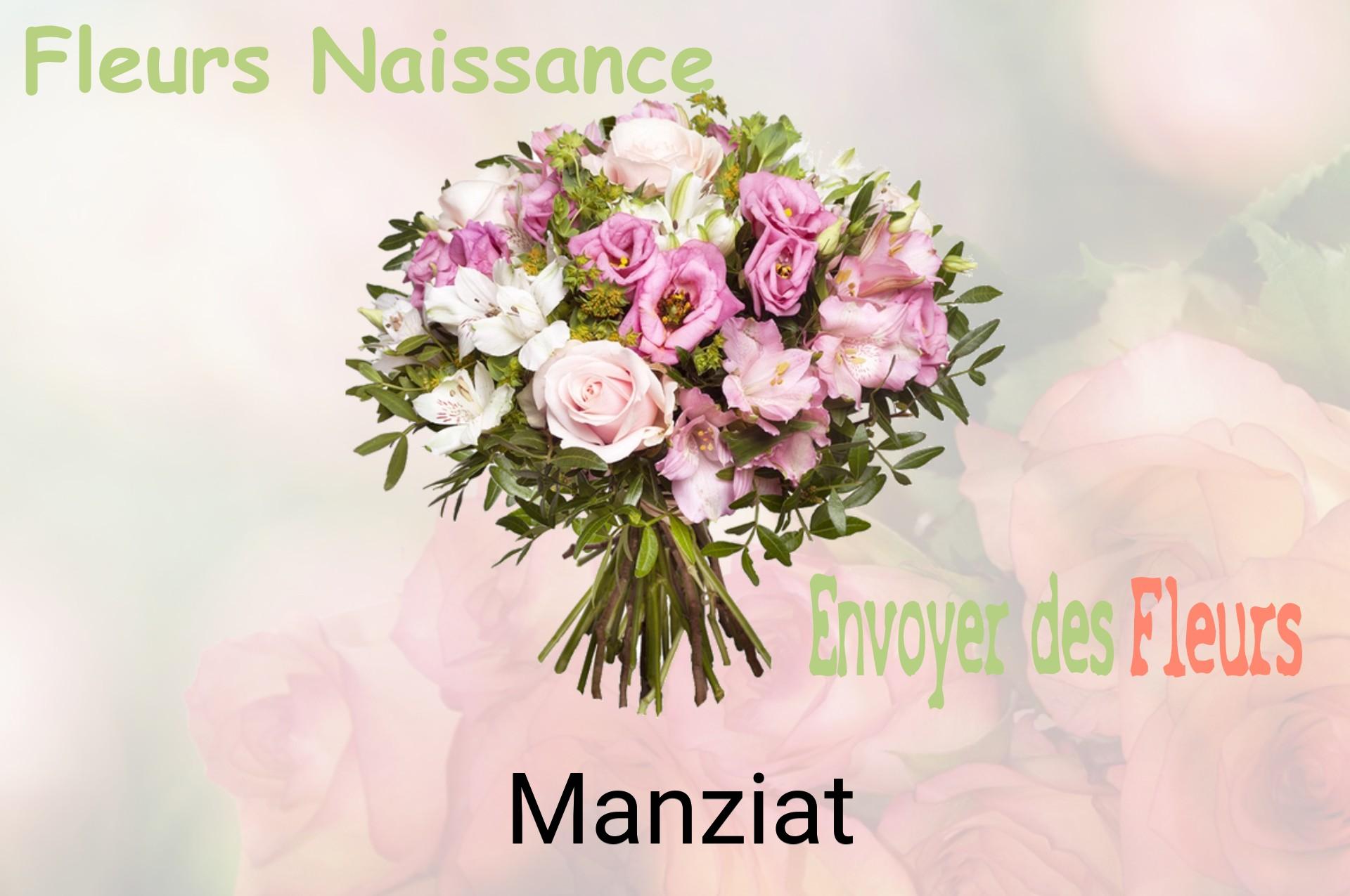 Bouquet de fleurs de naissance livré à Manziat